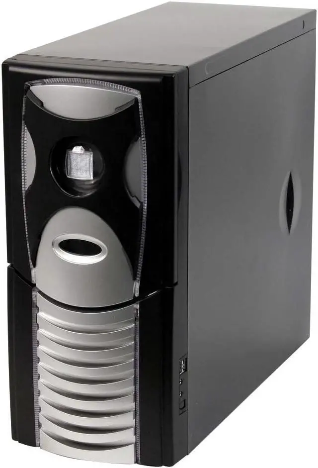 Alt view image 3 of 17 - POWMAX 519 XMAN CPXMAN-02 Black All Metal Construction (SGCC) ATX Mid Tower Computer Case 480W Power Supply