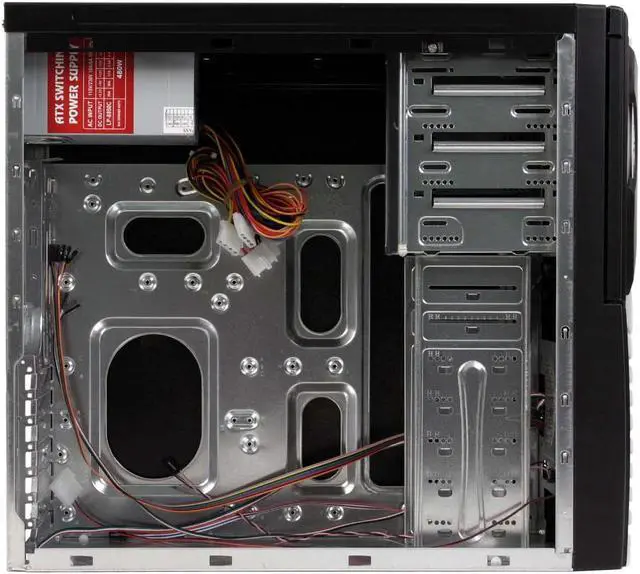 Alt view image 8 of 17 - POWMAX 519 XMAN CPXMAN-02 Black All Metal Construction (SGCC) ATX Mid Tower Computer Case 480W Power Supply