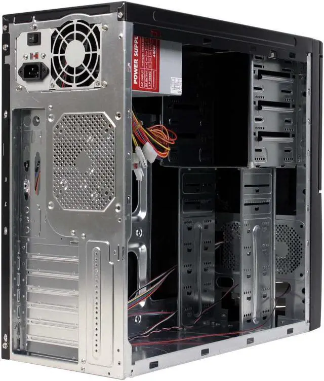 Alt view image 9 of 17 - POWMAX 519 XMAN CPXMAN-02 Black All Metal Construction (SGCC) ATX Mid Tower Computer Case 480W Power Supply