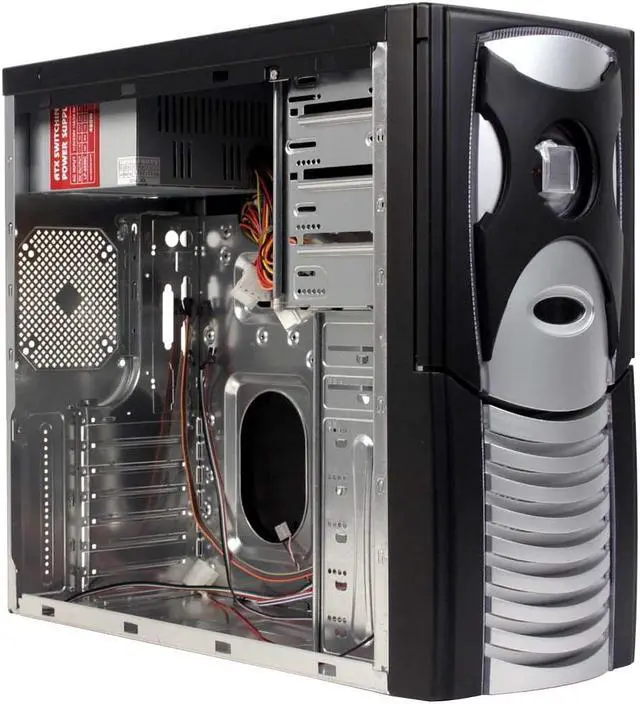 Alt view image 10 of 17 - POWMAX 519 XMAN CPXMAN-02 Black All Metal Construction (SGCC) ATX Mid Tower Computer Case 480W Power Supply