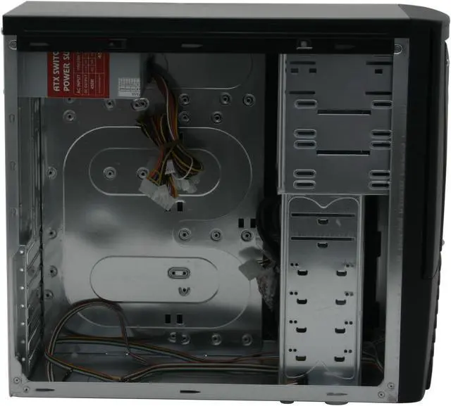 Alt view image 9 of 16 - POWMAX DEMON IV CPDEM-4 Black All Metal Construction (SGCC) ATX Mid Tower Computer Case 450W Power Supply
