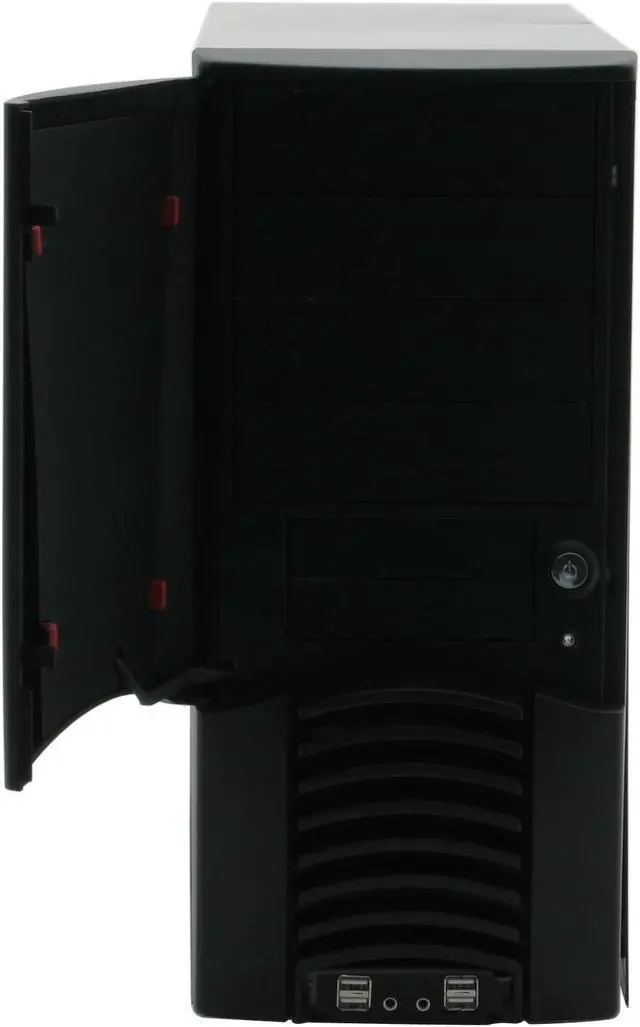 Alt view image 4 of 16 - POWMAX DEMON IV CPDEM-4 Black All Metal Construction (SGCC) ATX Mid Tower Computer Case 450W Power Supply