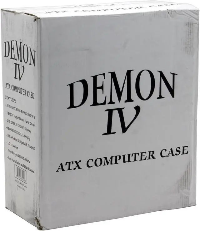 Alt view image 14 of 16 - POWMAX DEMON IV CPDEM-4 Black All Metal Construction (SGCC) ATX Mid Tower Computer Case 450W Power Supply