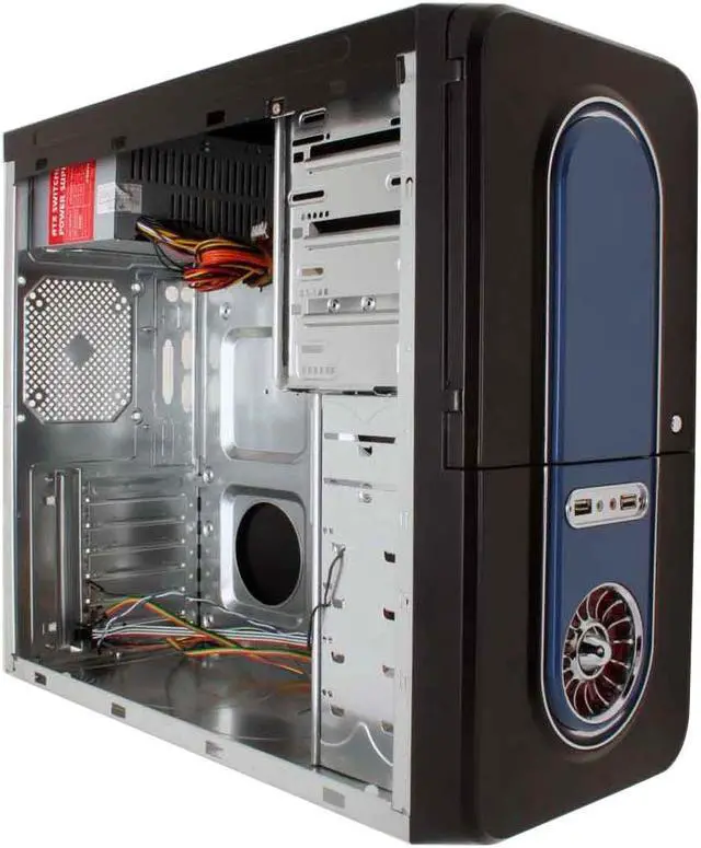POWMAX CP803-2 Black/Blue Computer Case - Newegg.com
