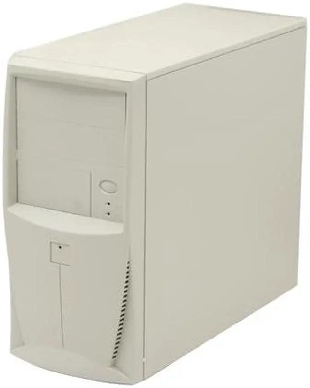 Alt view image 2 of 10 - POWMAX MM3800 Beige SGCC Steel Micro ATX Mini Tower Computer Case