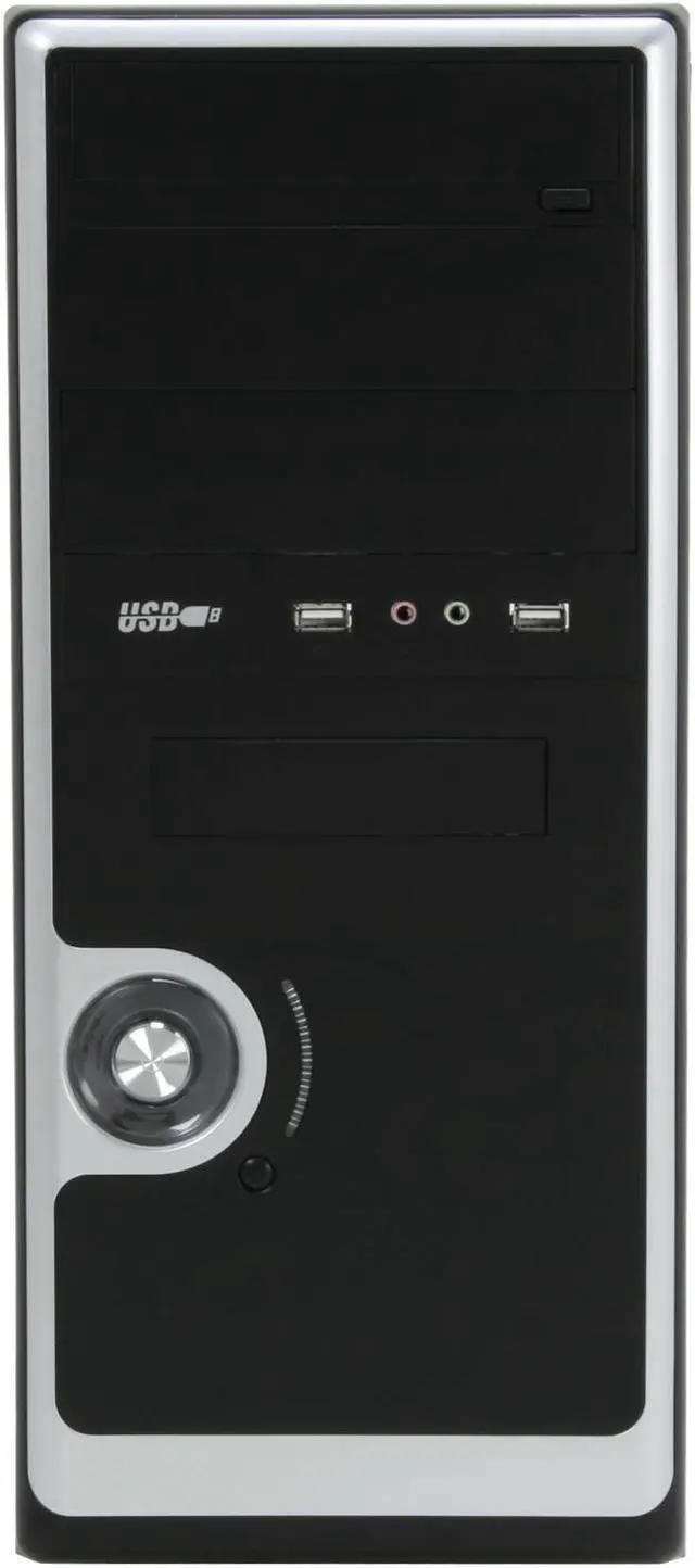 Alt view image 2 of 11 - POWMAX CP2036-BK Black Computer Case 400W Power Supply