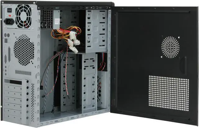 Alt view image 5 of 11 - POWMAX CP2036-BK Black Computer Case 400W Power Supply