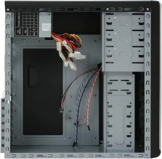 Alt view image 7 of 11 - POWMAX CP2036-BK Black Computer Case 400W Power Supply