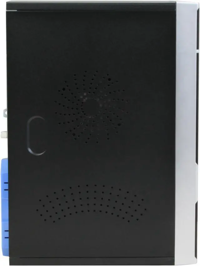 Alt view image 4 of 11 - POWMAX MATX3308-B Black SGCC Steel ATX Mini Tower Computer Case 400W Power Supply