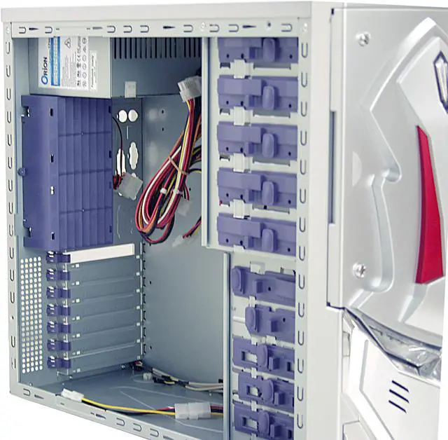 Alt view image 6 of 14 - NZXT GUARDIAN SIL Silver SECC STEEL ATX Mid Tower Computer Case 420 Watts PS2 ATX 12V Power Supply