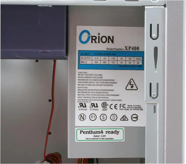 Alt view image 12 of 14 - NZXT GUARDIAN SIL Silver SECC STEEL ATX Mid Tower Computer Case 420 Watts PS2 ATX 12V Power Supply