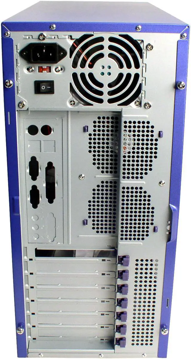 Alt view image 8 of 14 - NZXT GUARDIAN BLU Blue SECC STEEL ATX Mid Tower Computer Case 400 Watts PS2 ATX 12V Power Supply