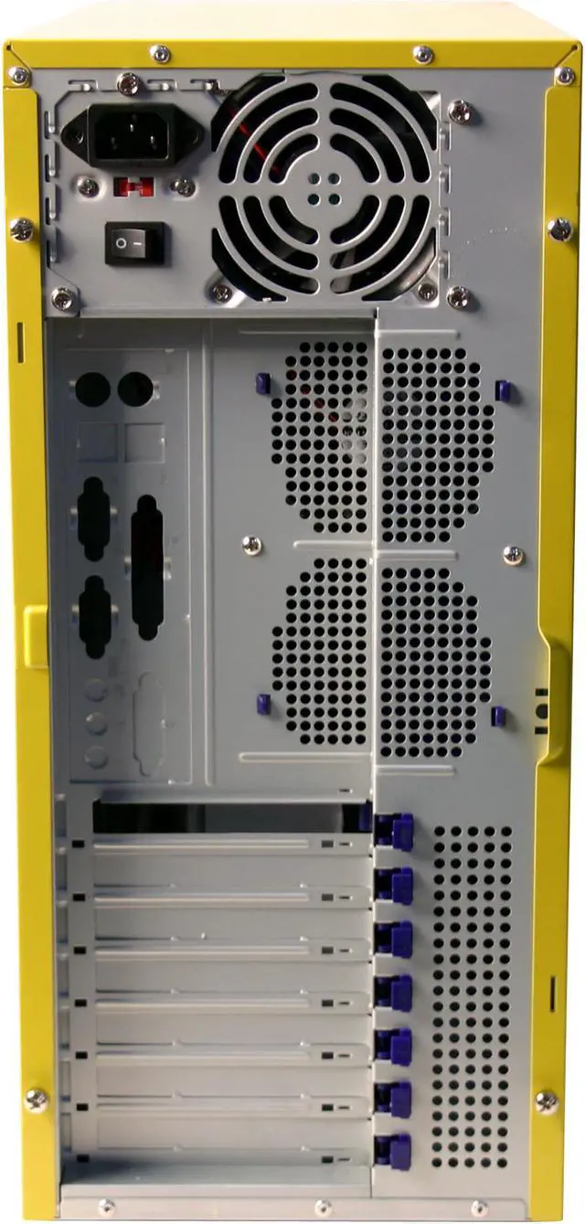 Alt view image 7 of 14 - NZXT GUARDIAN YLW Yellow SECC Steel ATX Mid Tower Computer Case 400 Watts PS2 ATX 12V Power Supply