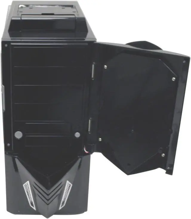 Alt view image 4 of 13 - NZXT NEMESIS ELITE BLK Black 1.0 mm ALUMINUM ATX Mid Tower Computer Case 400 WATT PS2 ATX 12V Power Supply