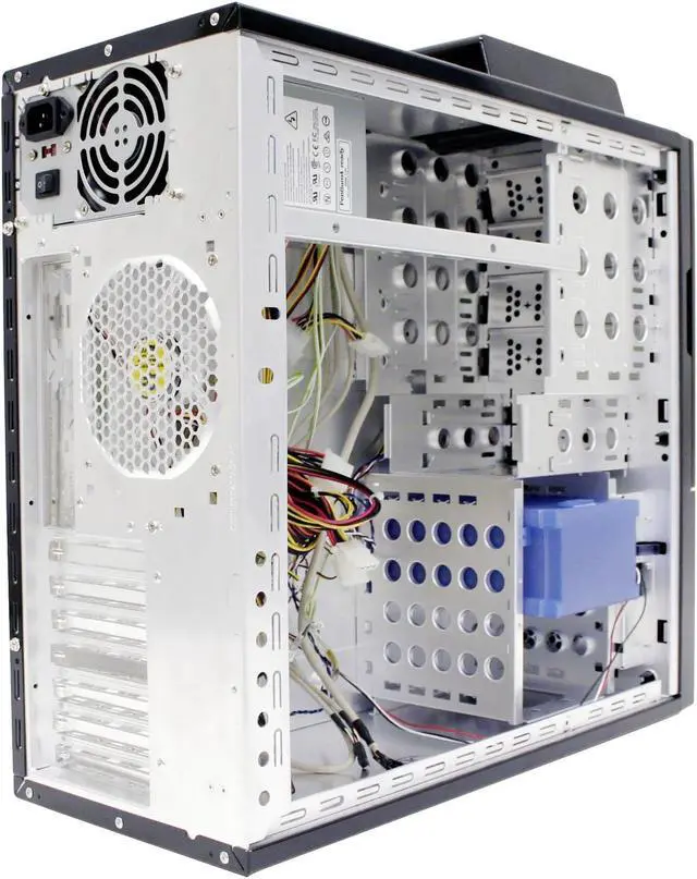 Alt view image 9 of 13 - NZXT NEMESIS ELITE BLK Black 1.0 mm ALUMINUM ATX Mid Tower Computer Case 400 WATT PS2 ATX 12V Power Supply