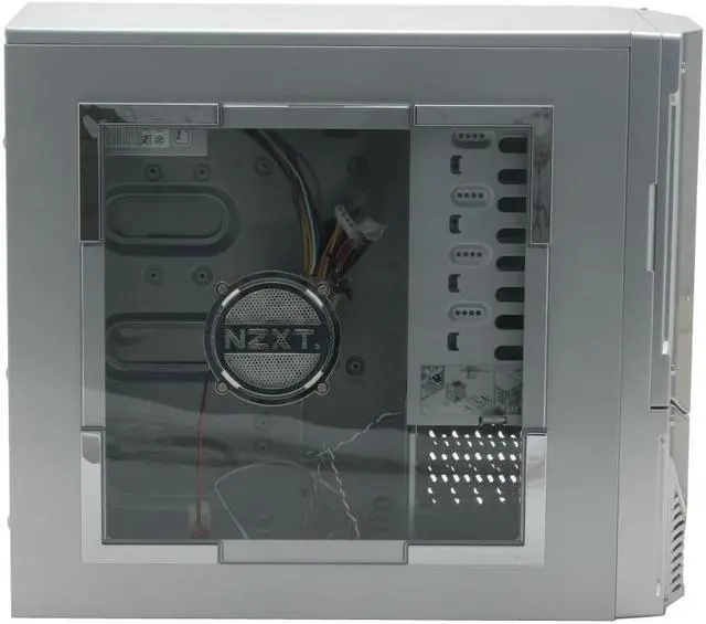 Alt view image 9 of 19 - NZXT TRINITY SLV Silver SECC Steel ATX Mid Tower Computer Case 400 WATT PS2 ATX 12V Power Supply