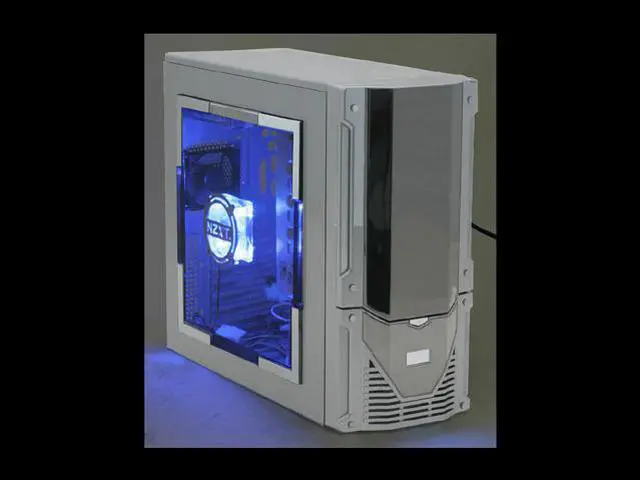 Alt view image 14 of 19 - NZXT TRINITY SLV Silver SECC Steel ATX Mid Tower Computer Case 400 WATT PS2 ATX 12V Power Supply