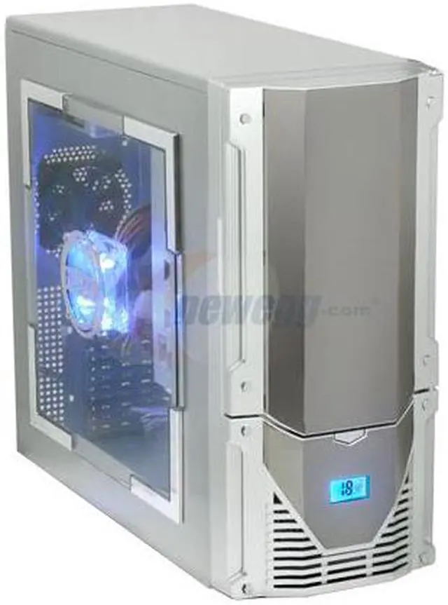 Alt view image 2 of 19 - NZXT TRINITY SLV Silver SECC Steel ATX Mid Tower Computer Case 400 WATT PS2 ATX 12V Power Supply