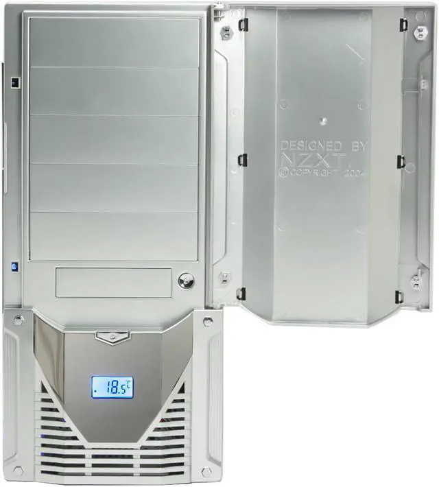 Alt view image 6 of 19 - NZXT TRINITY SLV Silver SECC Steel ATX Mid Tower Computer Case 400 WATT PS2 ATX 12V Power Supply