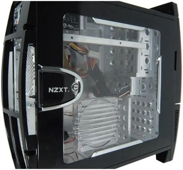 Alt view image 6 of 20 - NZXT Lexa Black/ Silver Aluminum Construction 
Plastic Front Panel ATX Mid Tower Computer Case 500 WATT PS2 ATX 12V 2.0 Power Supply