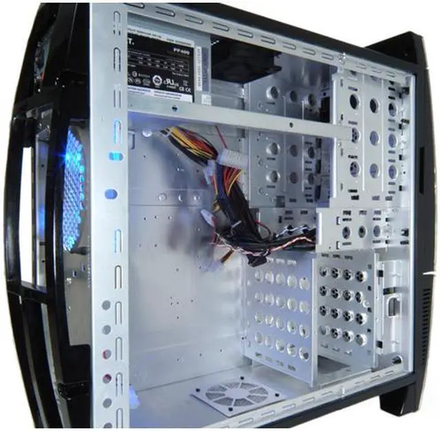 Alt view image 7 of 20 - NZXT Lexa Black/ Silver Aluminum Construction 
Plastic Front Panel ATX Mid Tower Computer Case 500 WATT PS2 ATX 12V 2.0 Power Supply