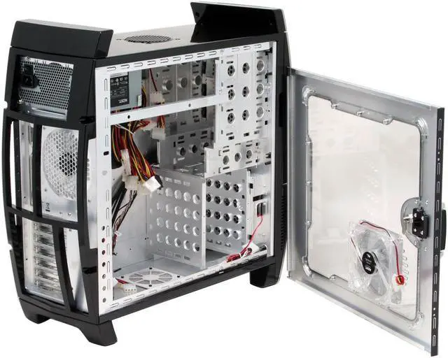 Alt view image 14 of 20 - NZXT Lexa Black/ Silver Aluminum Construction 
Plastic Front Panel ATX Mid Tower Computer Case 500 WATT PS2 ATX 12V 2.0 Power Supply