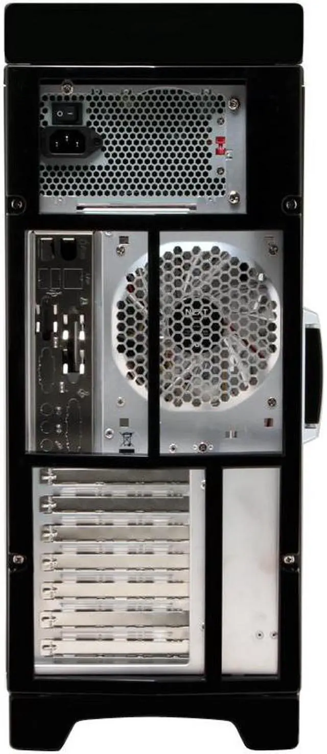 Alt view image 13 of 20 - NZXT Lexa Black/ Silver Aluminum Construction 
Plastic Front Panel ATX Mid Tower Computer Case 500 WATT PS2 ATX 12V 2.0 Power Supply