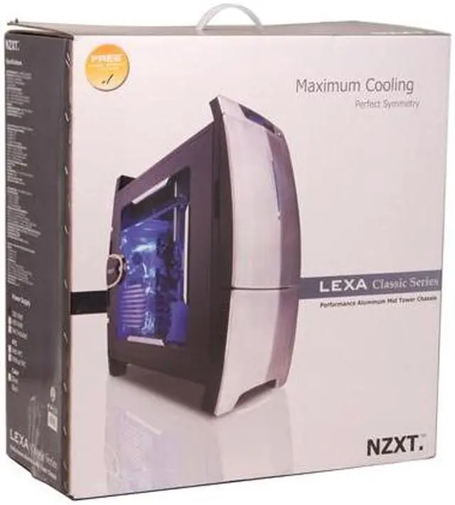 Alt view image 20 of 20 - NZXT Lexa Black/ Silver Aluminum Construction 
Plastic Front Panel ATX Mid Tower Computer Case 500 WATT PS2 ATX 12V 2.0 Power Supply