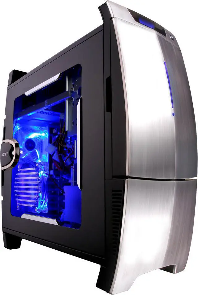 Main image of NZXT Lexa Black/ Silver Aluminum Construction 
Plastic Front Panel ATX Mid Tower Computer Case 500 WATT PS2 ATX 12V 2.0 Power Supply