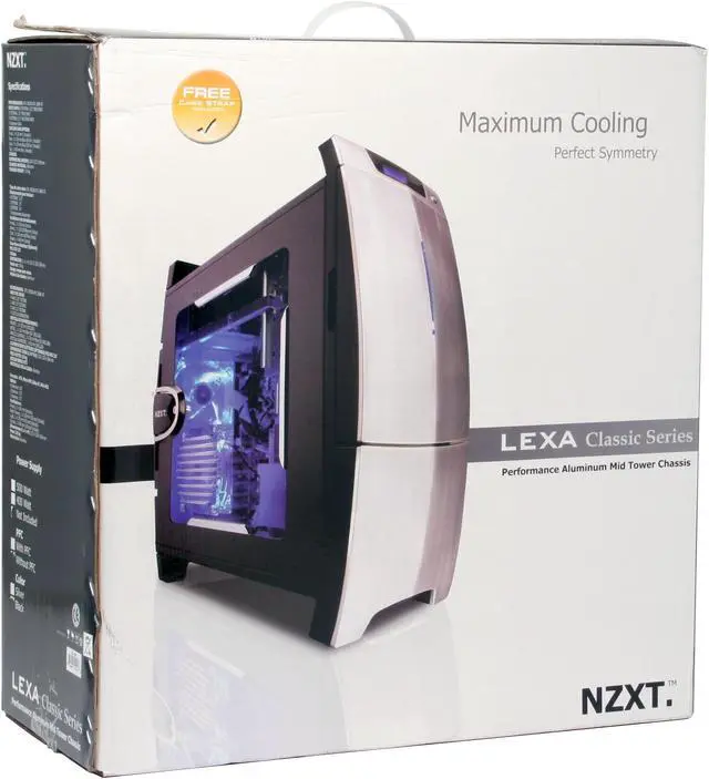 Alt view image 14 of 15 - NZXT LEXA-NP Black/ Silver Aluminum Construction 
Plastic Front Panel ATX Mid Tower Computer Case
