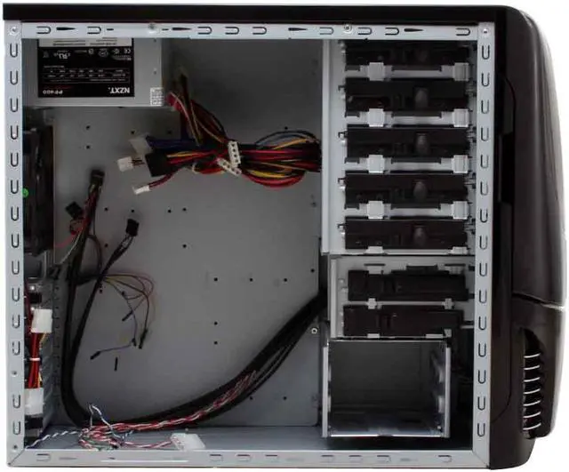 Alt view image 11 of 17 - NZXT APOLLO BLACK Black SECC Steel Chassis ATX Mid Tower Computer Case 400W Power Supply