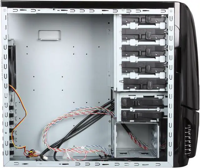 Alt view image 7 of 10 - NZXT Apollo Black SECC Steel Chassis ATX Mid Tower Computer Case