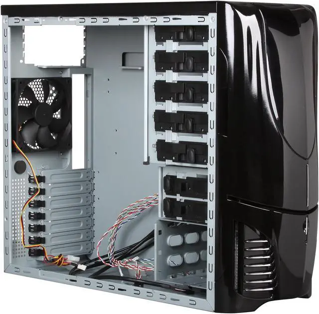 Alt view image 8 of 10 - NZXT Apollo Black SECC Steel Chassis ATX Mid Tower Computer Case