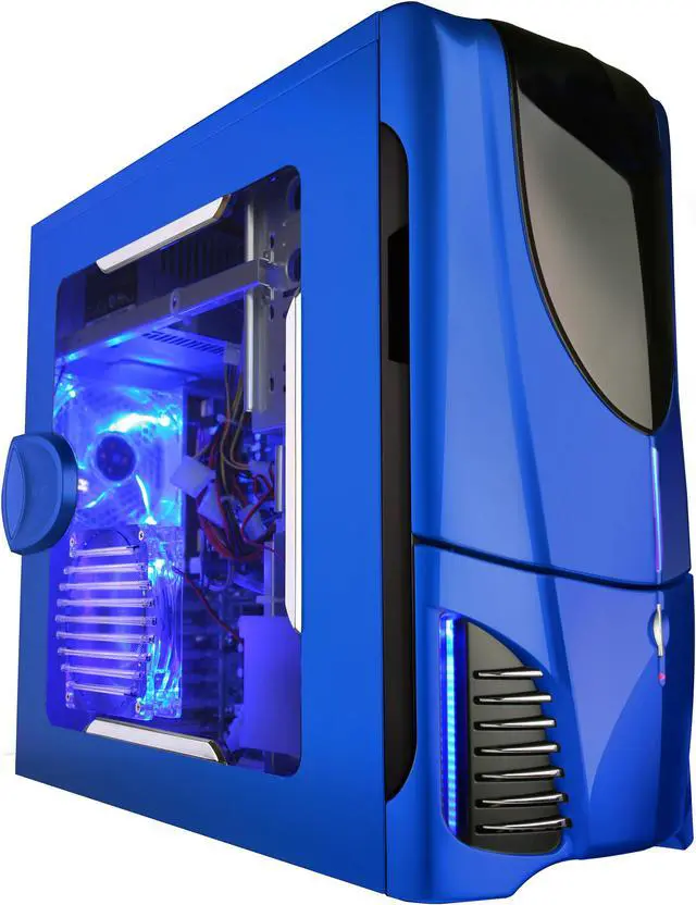 Main image of NZXT Apollo BLUE NP Blue SECC Steel Chassis ATX Mid Tower Computer Case