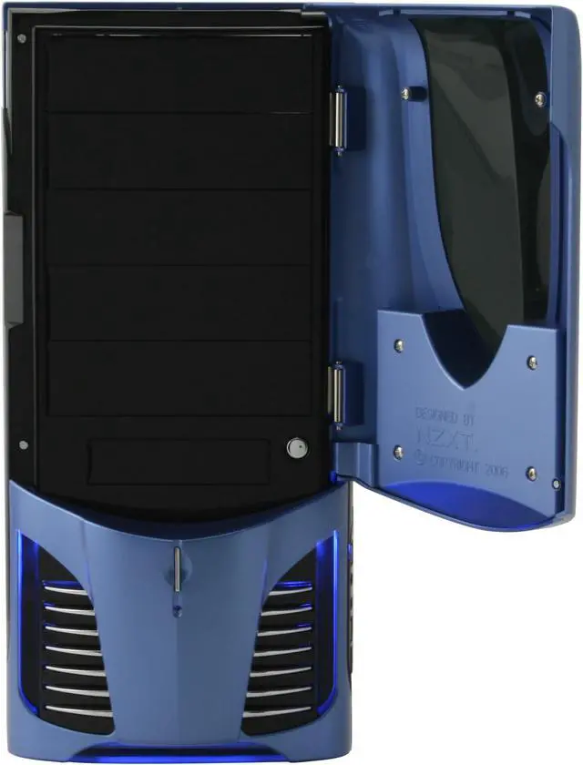 Alt view image 5 of 13 - NZXT Apollo BLUE NP Blue SECC Steel Chassis ATX Mid Tower Computer Case