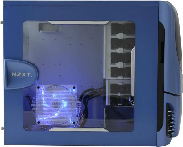 Alt view image 6 of 13 - NZXT Apollo BLUE NP Blue SECC Steel Chassis ATX Mid Tower Computer Case