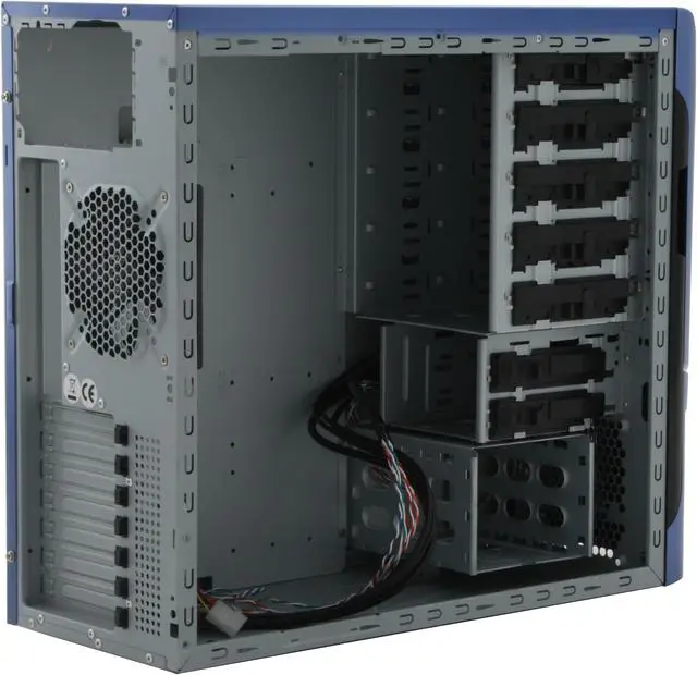 Alt view image 8 of 13 - NZXT Apollo BLUE NP Blue SECC Steel Chassis ATX Mid Tower Computer Case