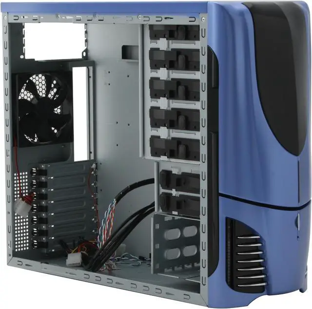Alt view image 10 of 13 - NZXT Apollo BLUE NP Blue SECC Steel Chassis ATX Mid Tower Computer Case