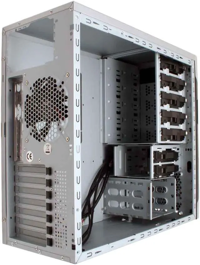 Alt view image 12 of 16 - NZXT Apollo SILVER NP Silver SECC Steel Chassis ATX Mid Tower Computer Case