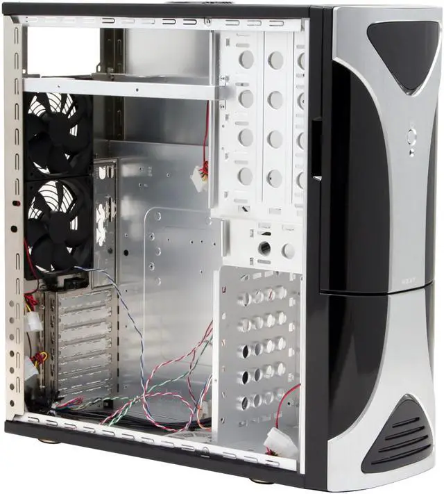 Alt view image 15 of 19 - NZXT Zero Black/Silver Aluminum ATX Full Tower Computer Case