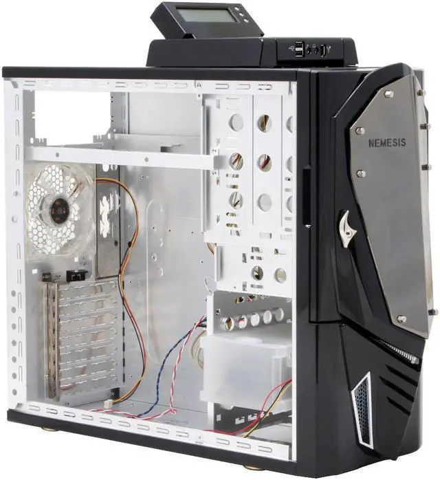 Alt view image 8 of 12 - NZXT Nemesis Elite Black Aluminum ATX Mid Tower Computer Case