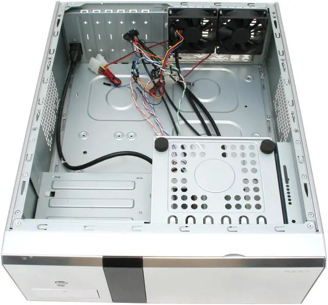 Alt view image 10 of 17 - NZXT Silver SECC Steel/ Aluminum DUET SLV ATX Media Center / HTPC Case