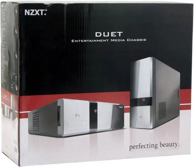 Alt view image 17 of 17 - NZXT Silver SECC Steel/ Aluminum DUET SLV ATX Media Center / HTPC Case