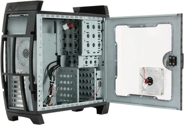 Alt view image 7 of 11 - NZXT LEXA BlackLine Black Steel / Plastic ATX Mid Tower Computer Case