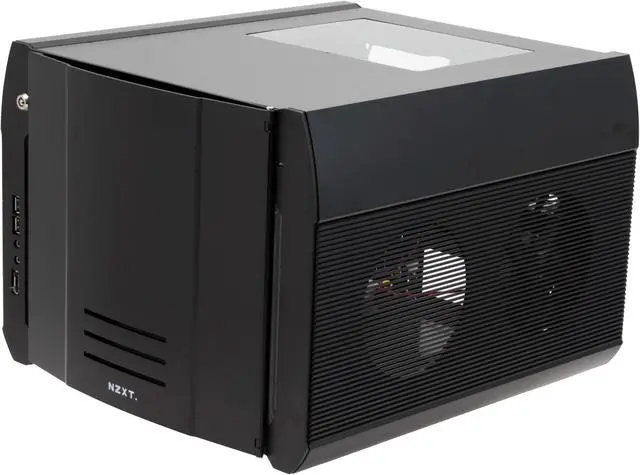 Alt view image 5 of 19 - NZXT ROGUE Crafted Series BLACK ROGUE w. BLUE LED Black Aluminum Micro ATX Desktop Computer Case