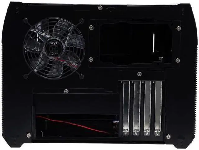 Alt view image 9 of 19 - NZXT ROGUE Crafted Series BLACK ROGUE w. BLUE LED Black Aluminum Micro ATX Desktop Computer Case