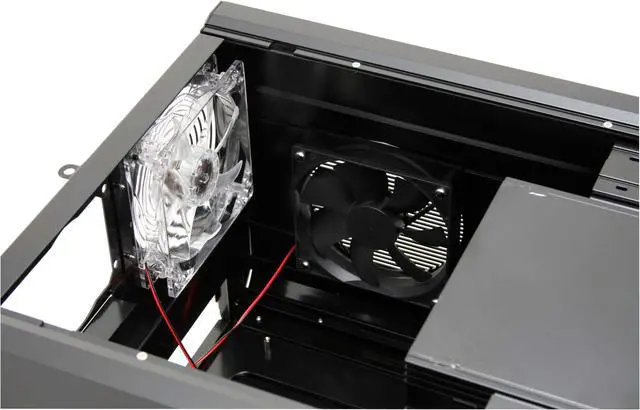 Alt view image 14 of 19 - NZXT ROGUE Crafted Series BLACK ROGUE w. BLUE LED Black Aluminum Micro ATX Desktop Computer Case