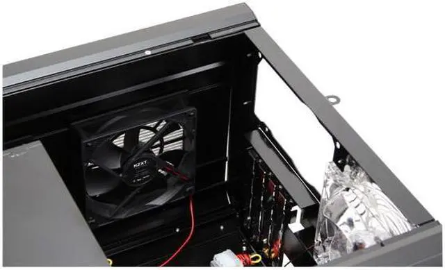 Alt view image 15 of 19 - NZXT ROGUE Crafted Series BLACK ROGUE w. BLUE LED Black Aluminum Micro ATX Desktop Computer Case