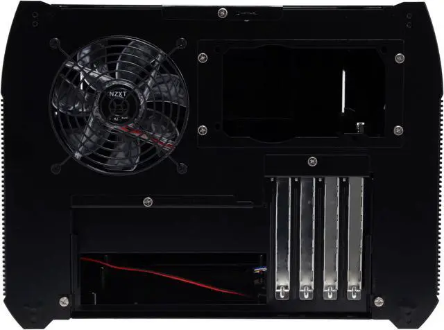 Alt view image 9 of 19 - NZXT ROGUE Crafted Series BLACK ROGUE w. RED LED Black Aluminum Micro ATX Desktop Computer Case