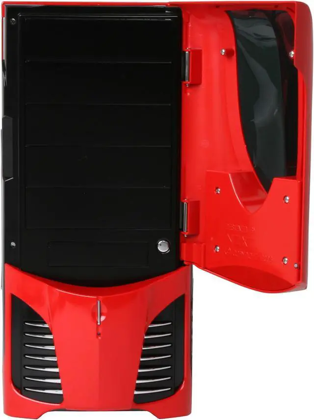 Alt view image 5 of 13 - NZXT Apollo Red SECC Steel Chassis ATX Mid Tower Computer Case